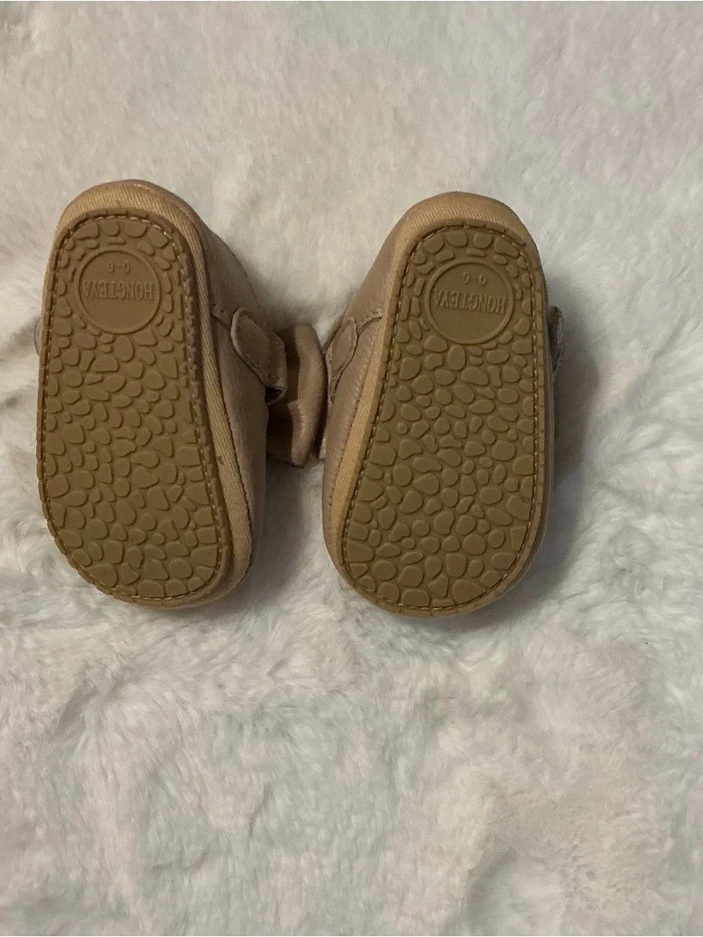 Baby Bow Dress Shoes in Light Beige Size:0-6